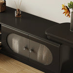 Sleek Aluminum Alloy TV Cabinet with Glass Accents and Multi-Layer Board Design hlxl-4404