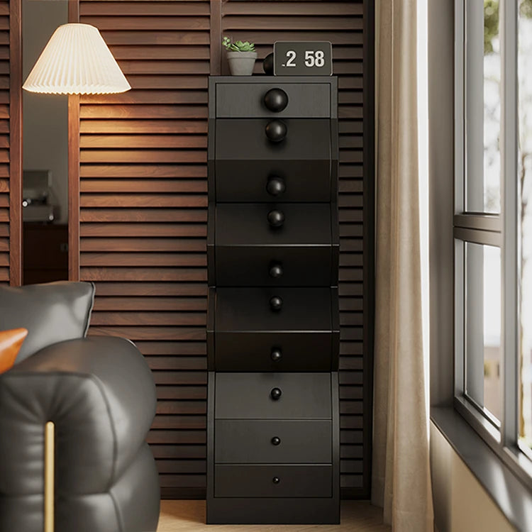 Unique Zigzag Drawer Pine Cabinet - Stylish Storage Solution for Modern Homes hlxl-4406