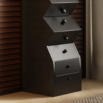 Unique Zigzag Drawer Pine Cabinet - Stylish Storage Solution for Modern Homes hlxl-4406