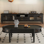 Chic Glass and Wood Tea Table - Elegant Ash, Solid Wood & Poplar Design hlxl-4407