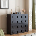 Stylish Ash Wood Cabinet with Modern Handles - Perfect for Elegant Home Storage hlxl-4410