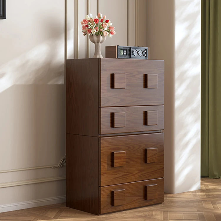 Stylish Ash Wood Cabinet with Modern Handles - Perfect for Elegant Home Storage hlxl-4410