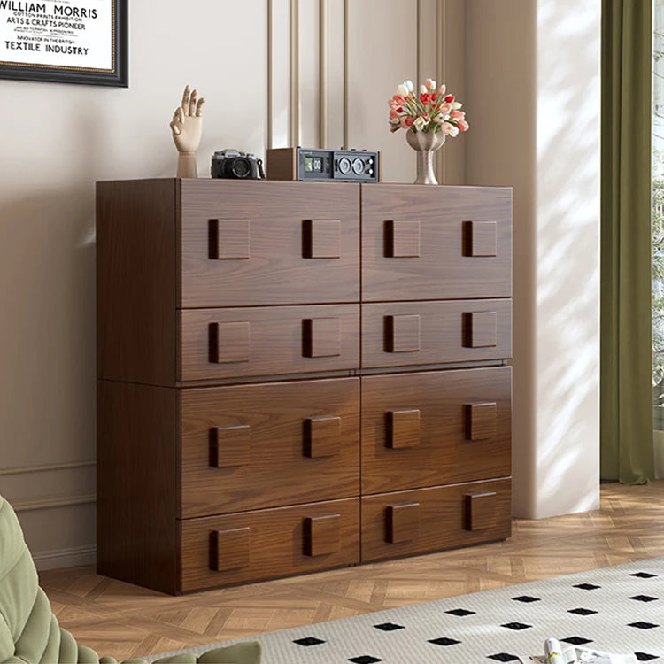 Stylish Ash Wood Cabinet with Modern Handles - Perfect for Elegant Home Storage hlxl-4410