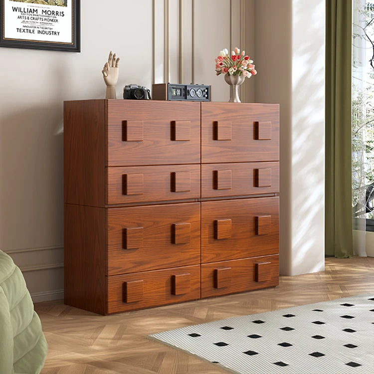Stylish Ash Wood Cabinet with Modern Handles - Perfect for Elegant Home Storage hlxl-4410