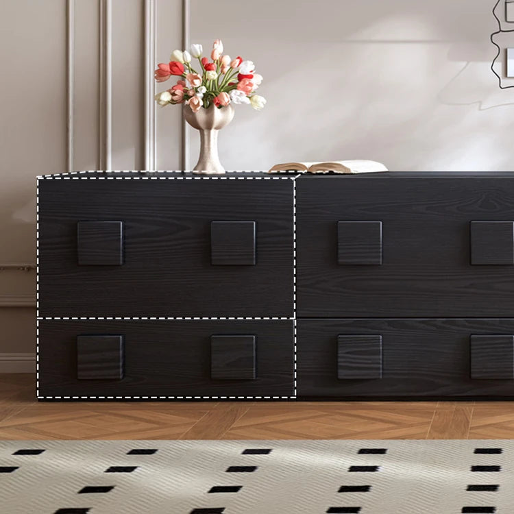 Stylish Ash Wood Cabinet with Modern Handles - Perfect for Elegant Home Storage hlxl-4410