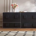 Stylish Ash Wood Cabinet with Modern Handles - Perfect for Elegant Home Storage hlxl-4410