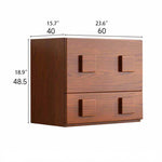 Stylish Ash Wood Cabinet with Modern Handles - Perfect for Elegant Home Storage hlxl-4410
