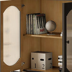 Sleek Multi-Layer Glass & Aluminum Cabinet for Modern Interiors hlxl-4414