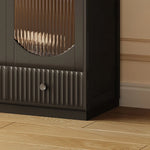 Sleek Multi-Layer Glass & Aluminum Cabinet for Modern Interiors hlxl-4414