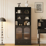 Sleek Multi-Layer Glass & Aluminum Cabinet for Modern Interiors hlxl-4414