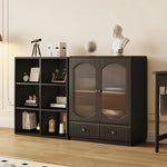 Sleek Multi-Layer Glass & Aluminum Cabinet for Modern Interiors hlxl-4414