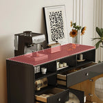 Sleek Glass-Top Cabinet with Modern Storage Solutions for Your Home hlxl-4416