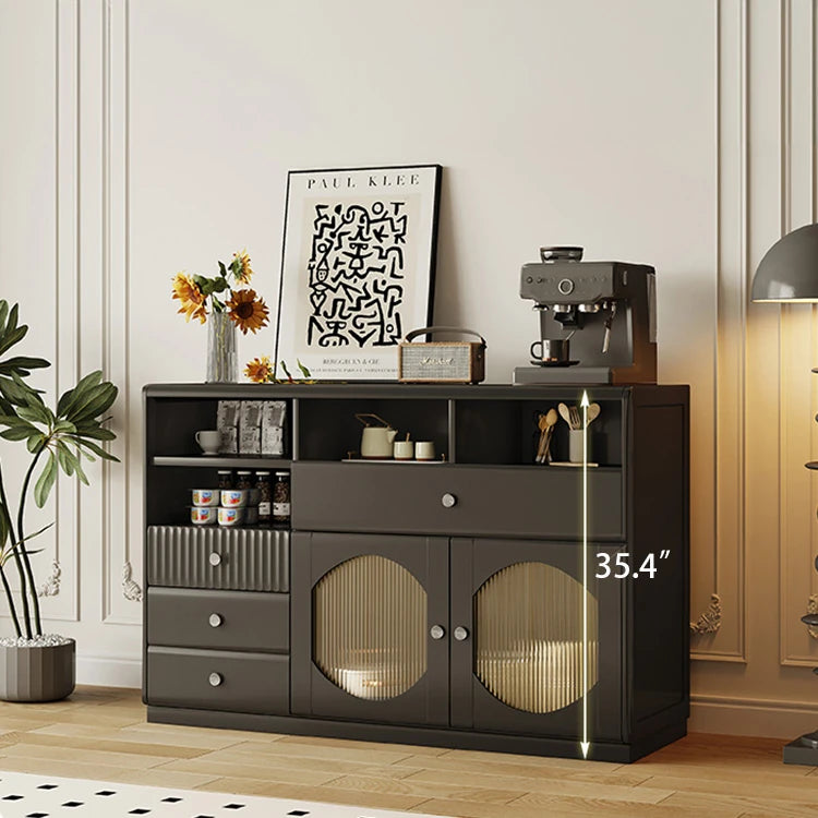 Sleek Glass-Top Cabinet with Modern Storage Solutions for Your Home hlxl-4416