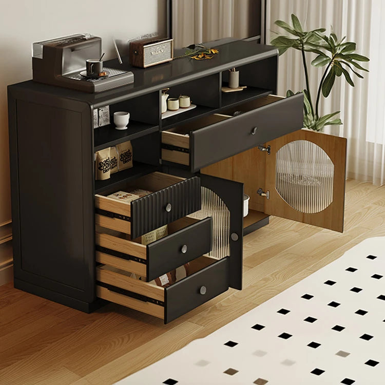 Sleek Glass-Top Cabinet with Modern Storage Solutions for Your Home hlxl-4416