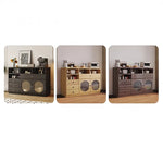 Sleek Glass-Top Cabinet with Modern Storage Solutions for Your Home hlxl-4416