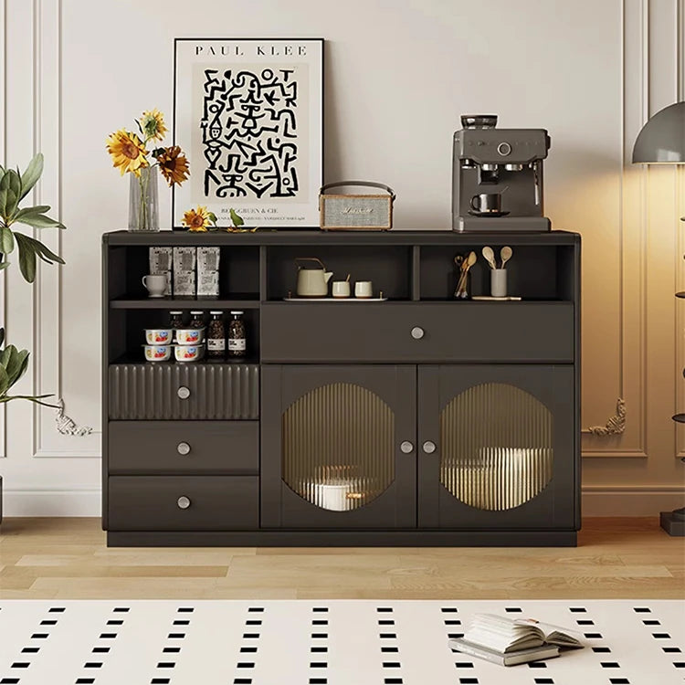 Sleek Glass-Top Cabinet with Modern Storage Solutions for Your Home hlxl-4416