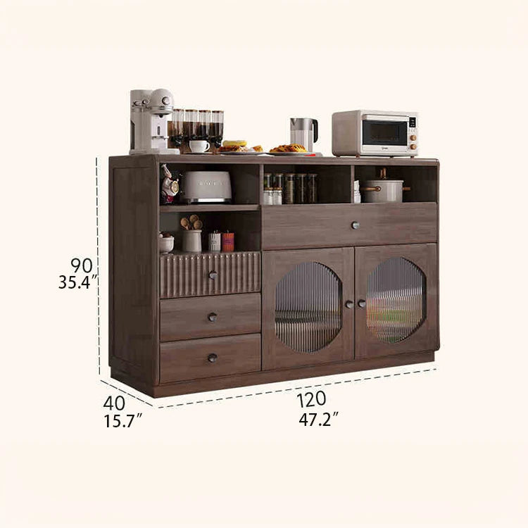 Sleek Glass-Top Cabinet with Modern Storage Solutions for Your Home hlxl-4416
