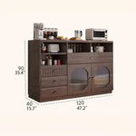 Sleek Glass-Top Cabinet with Modern Storage Solutions for Your Home hlxl-4416