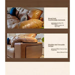 Elegant Ash Wood Sofa with Soft Down Synthetic Leather Upholstery – Stylish Comfort for Your Living Room hly-3032