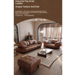 Elegant Ash Wood Sofa with Soft Down Synthetic Leather Upholstery – Stylish Comfort for Your Living Room hly-3032