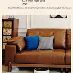 Elegant Ash Wood Sofa with Soft Down Synthetic Leather Upholstery – Stylish Comfort for Your Living Room hly-3032