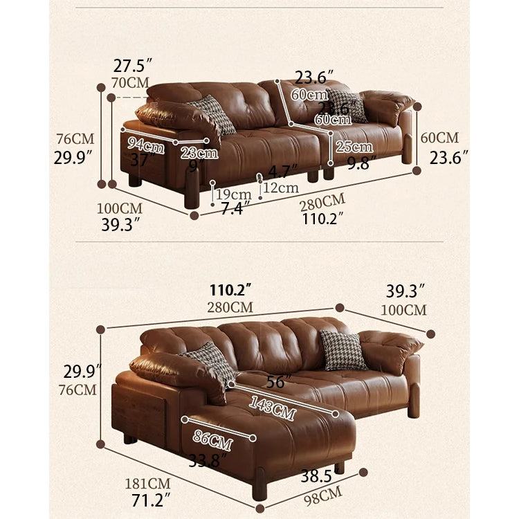 Elegant Ash Wood Sofa with Soft Down Synthetic Leather Upholstery – Stylish Comfort for Your Living Room hly-3032