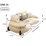 **Luxurious Pine Leather Sofa with Down Feather Cushioning - Stylish Modern Design for Ultimate Comfort** hly-3033