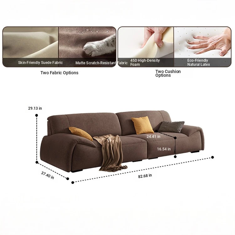 Luxurious Pine Down Techno Fabric Sofa – Stylish Comfort for Modern Living Rooms hly-3035