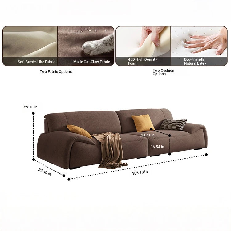 Luxurious Pine Down Techno Fabric Sofa – Stylish Comfort for Modern Living Rooms hly-3035