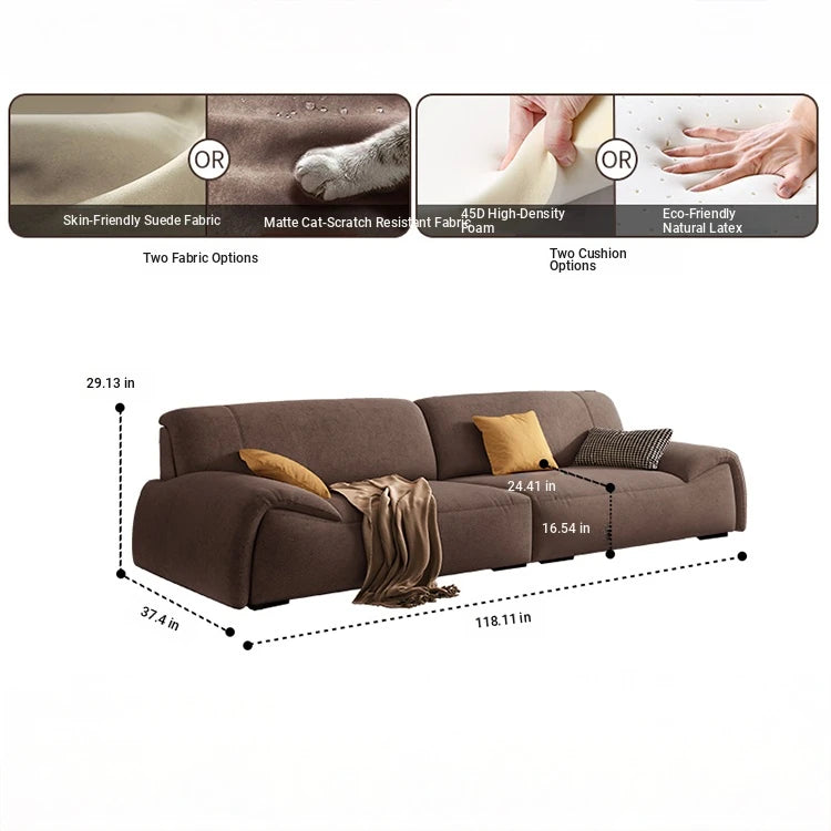 Luxurious Pine Down Techno Fabric Sofa – Stylish Comfort for Modern Living Rooms hly-3035