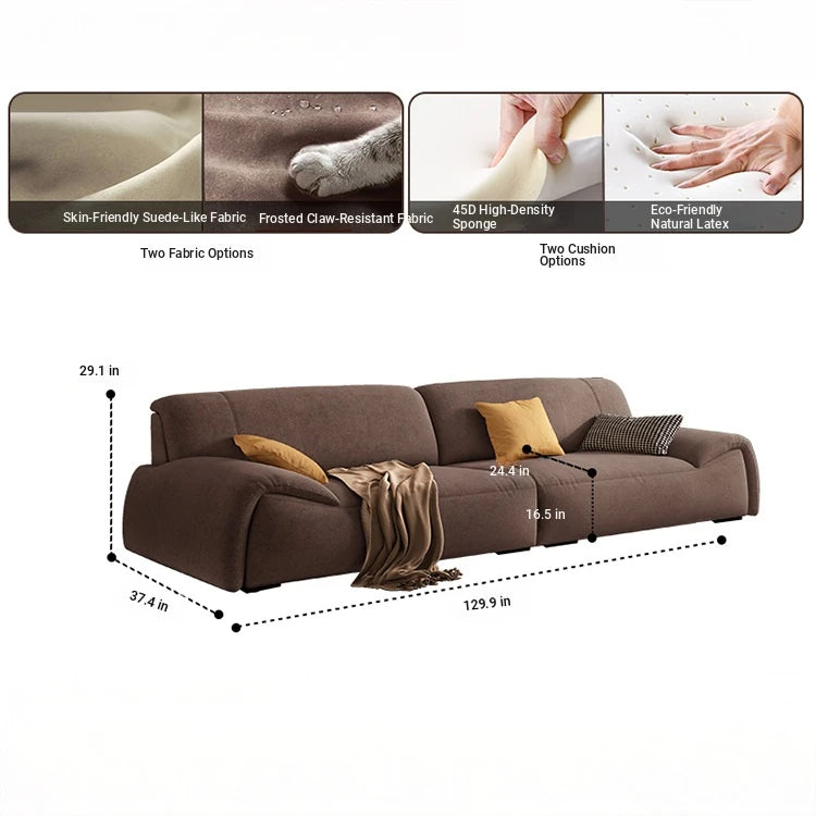 Luxurious Pine Down Techno Fabric Sofa – Stylish Comfort for Modern Living Rooms hly-3035
