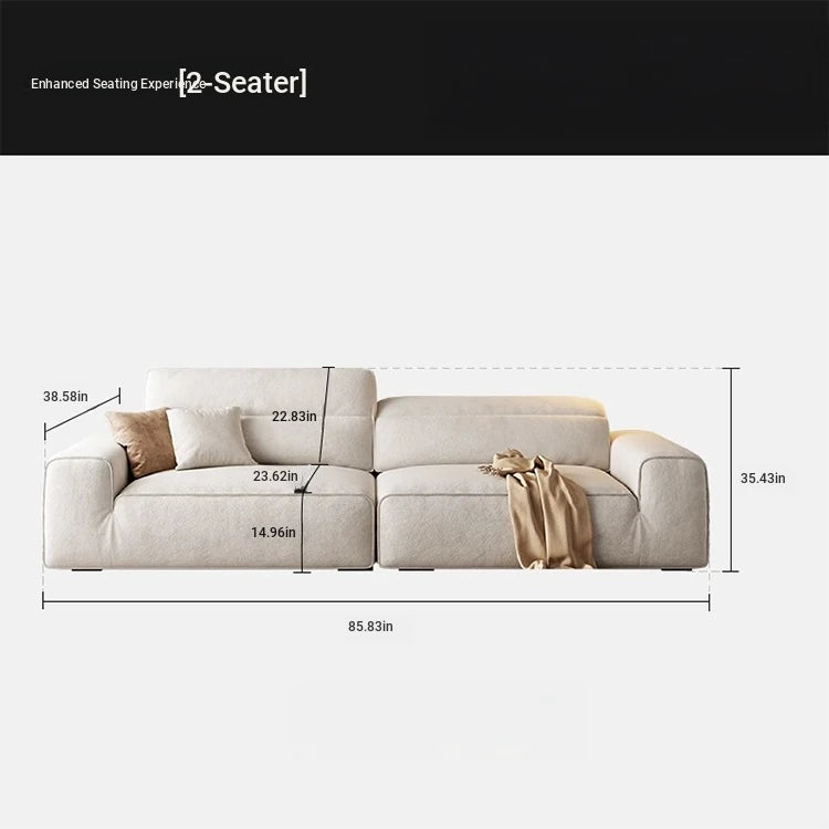 Elegant Pine Solid Wood Sofa with Cotton Stuffing & Techno Fabric – Modern Comfort for Your Living Room hly-3036