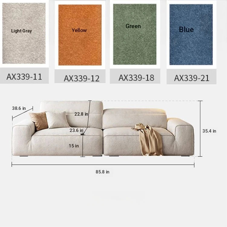Elegant Pine Solid Wood Sofa with Cotton Stuffing & Techno Fabric – Modern Comfort for Your Living Room hly-3036