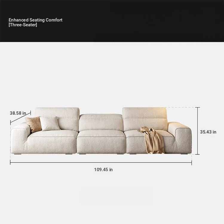 Elegant Pine Solid Wood Sofa with Cotton Stuffing & Techno Fabric – Modern Comfort for Your Living Room hly-3036