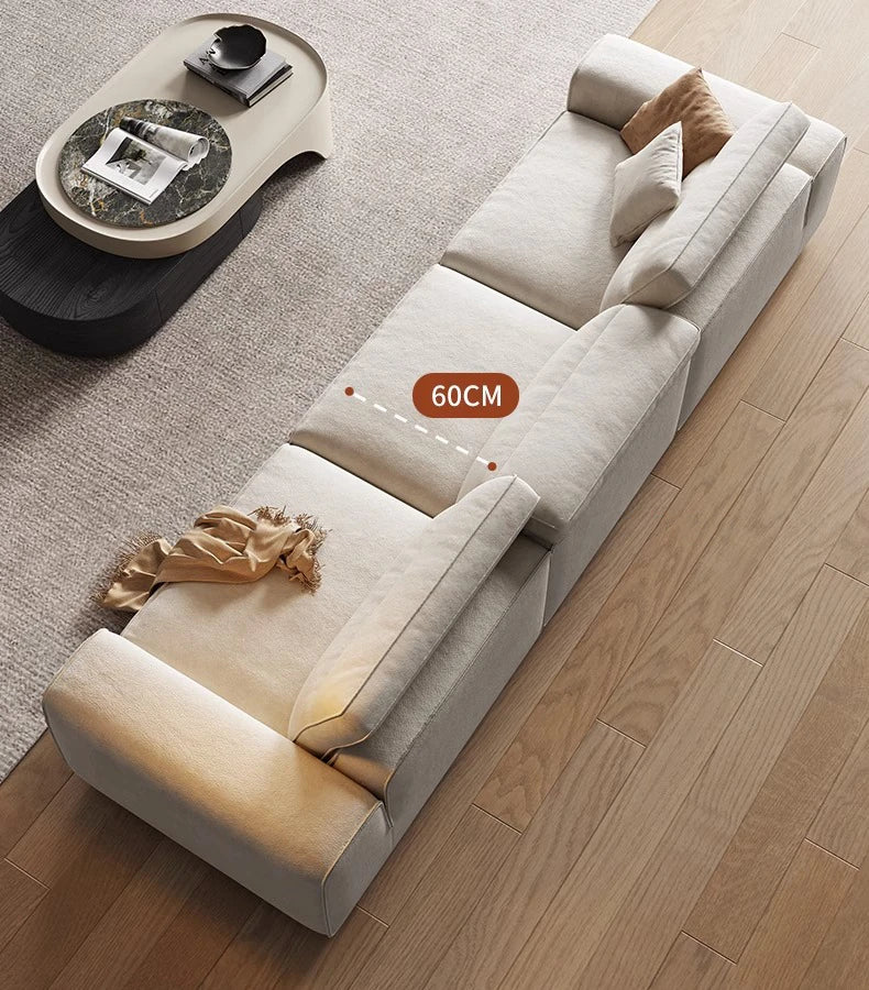 Elegant Pine Solid Wood Sofa with Cotton Stuffing & Techno Fabric – Modern Comfort for Your Living Room hly-3036