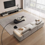 Elegant Pine Solid Wood Sofa with Cotton Stuffing & Techno Fabric – Modern Comfort for Your Living Room hly-3036
