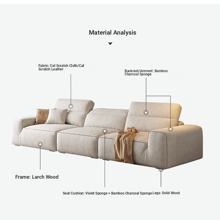 Elegant Pine Solid Wood Sofa with Cotton Stuffing & Techno Fabric – Modern Comfort for Your Living Room hly-3036