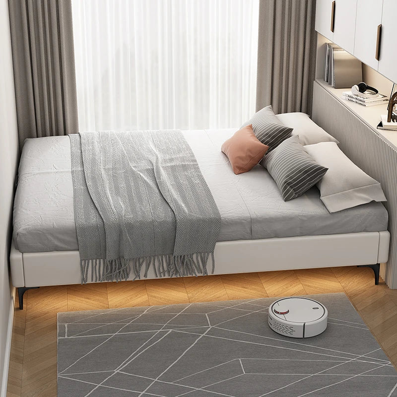 Modern Wooden Slat Bed Frame - Minimalist Design for Cozy Bedrooms hlyj-3140