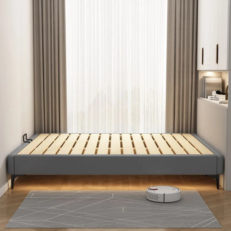 Modern Wooden Slat Bed Frame - Minimalist Design for Cozy Bedrooms hlyj-3140