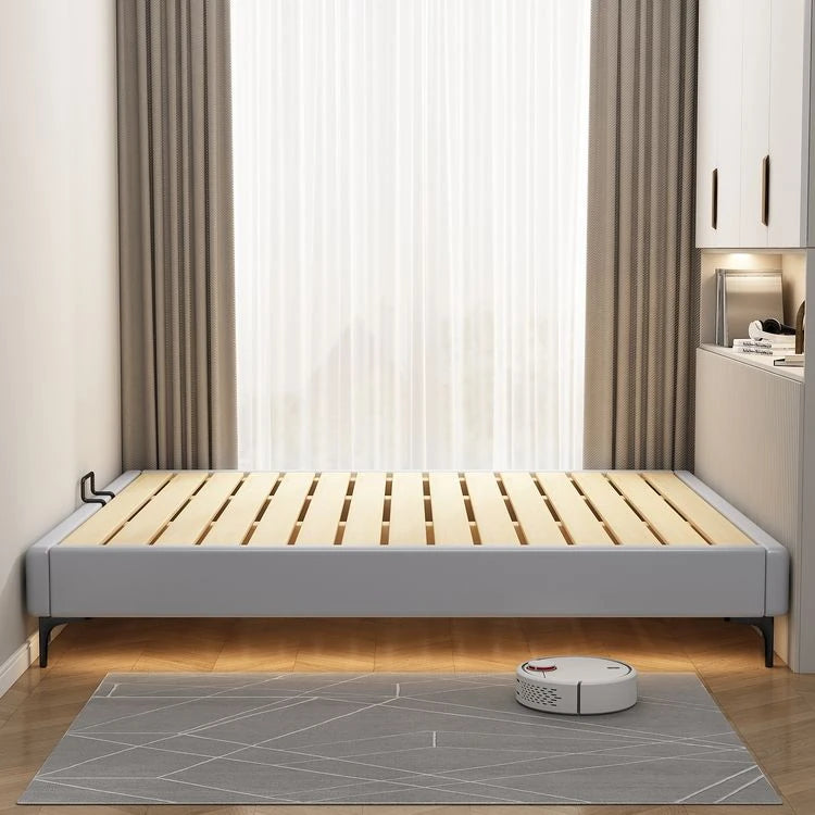 Modern Wooden Slat Bed Frame - Minimalist Design for Cozy Bedrooms hlyj-3140