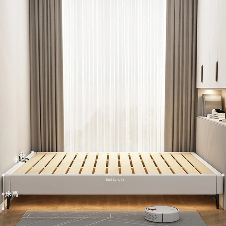Modern Wooden Slat Bed Frame - Minimalist Design for Cozy Bedrooms hlyj-3140