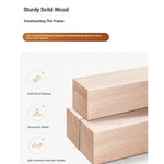 Modern Faux Leather Bed Frame with Upholstered Headboard - Stylish & Durable Queen Size Mattress Base hlyj-3141