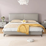 Modern Faux Leather Bed with Stylish Headboard – Chic Bedroom Furniture for Ultimate Comfort hlyj-3142