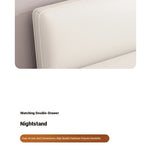 Modern Faux Leather Bed with Stylish Headboard – Chic Bedroom Furniture for Ultimate Comfort hlyj-3142