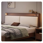 Luxurious Bed Frame in Brown Rubber Wood and Pine - Sturdy & Elegant Design hmak-240