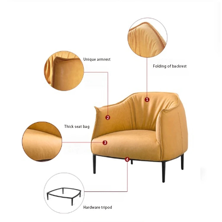 Stylish Scratch-Resistant Fabric Chair for Modern Living Rooms - Luxurious Comfort & Chic Design hmr-4765