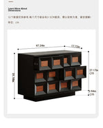 Stylish Ash Wood Cabinet with Geometric Design - Modern Storage Solution for Your Home hmr-4768