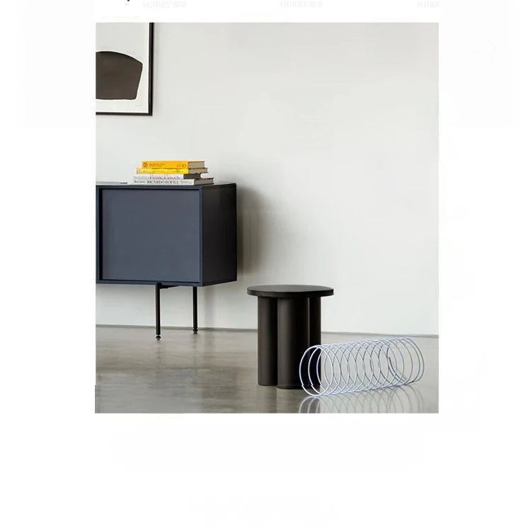 Modern Pine Coffee Table – Stylish Round Accent Table for Living Room & Bedroom hmr-4772