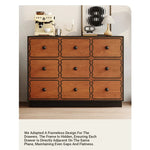 Elegant Ash Wood Cabinet with 8 Stylish Drawers for Modern Home Decor hmr-4773