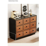 Elegant Ash Wood Cabinet with 8 Stylish Drawers for Modern Home Decor hmr-4773
